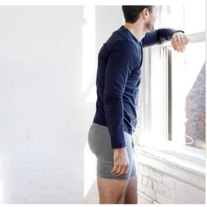 Mack Weldon 18 HR Boxer Briefs M Coastal Heath NIP